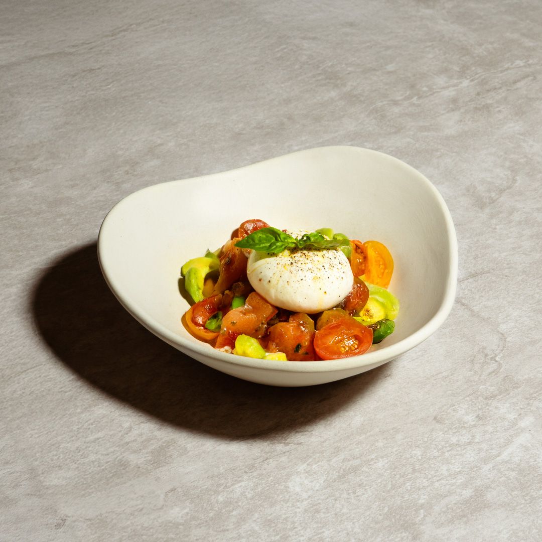 Burrata with fresh tomatoes