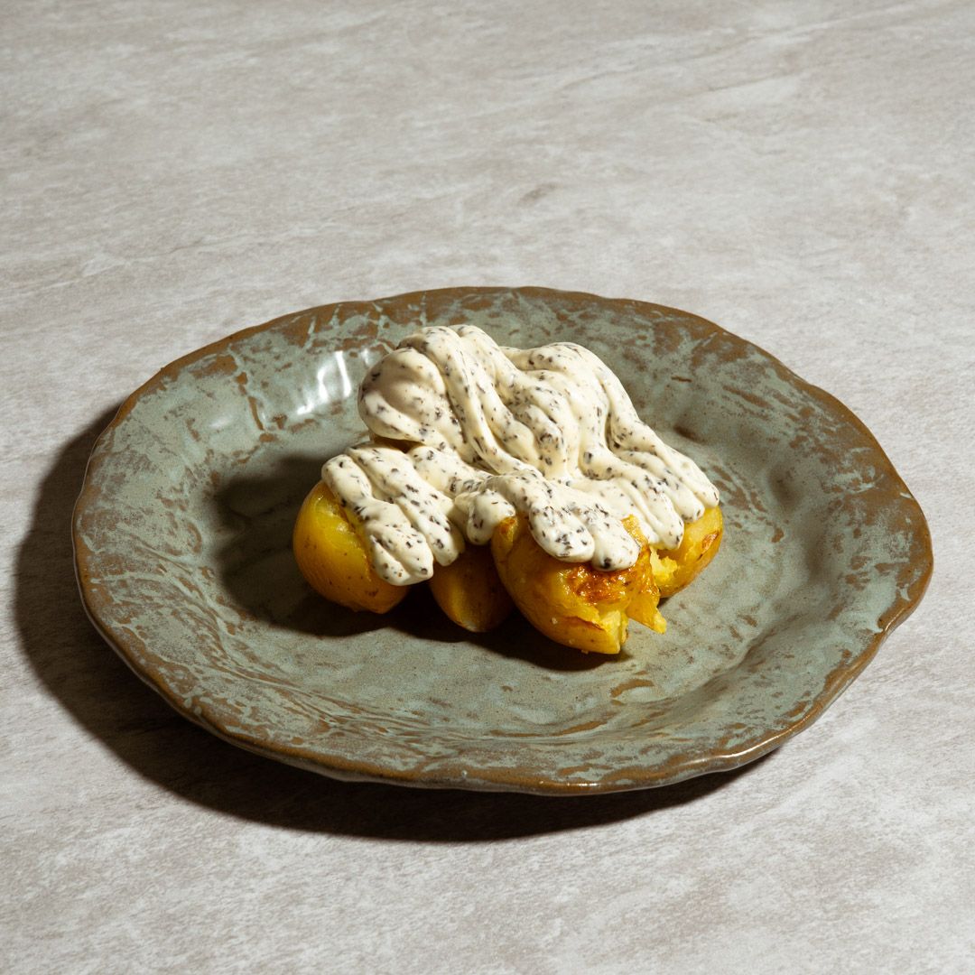 Baby potatoes with truffle mayonnaise